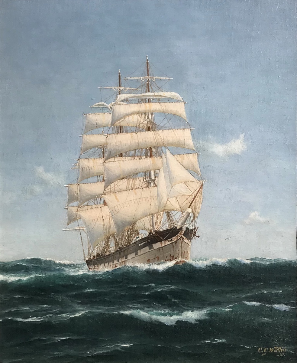 Clipper at Sail - Running with the Wind