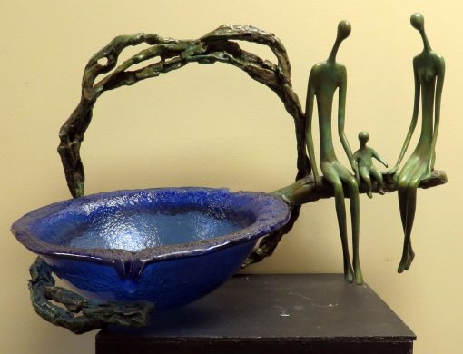 Couple with Child and Glass Bowl, 1/1 - Image 2