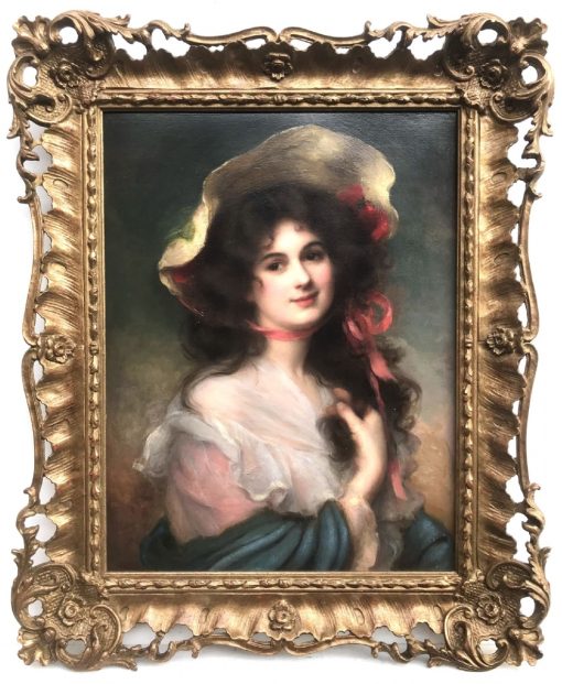 Portrait of a Lady in a Straw Hat - Image 2