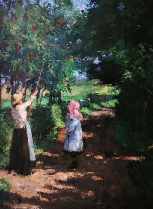 Girls in the Orchard