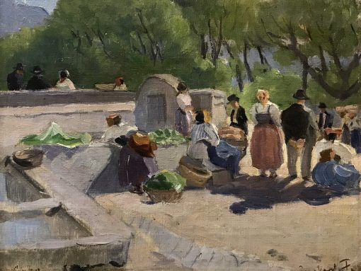 Continental Town Scene