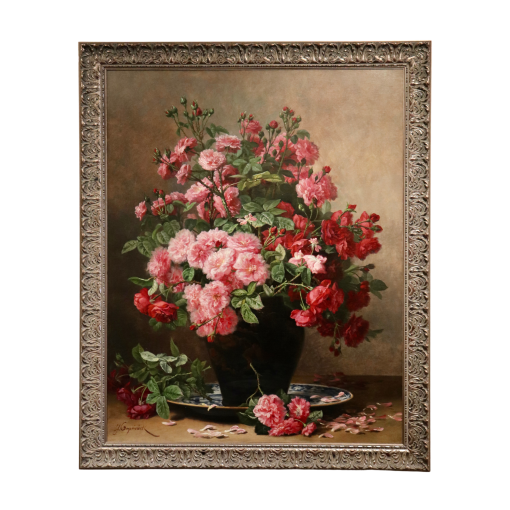 Jean Capeinick - Flower vase of Roses - Image 2