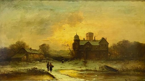 Ernesto Strigelly - Stopping by the Bridge on a snowy Evening