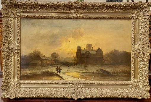 Ernesto Strigelly - Stopping by the Bridge on a snowy Evening - Image 2