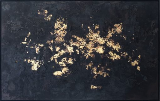 Victory of Light - Gold and cement on canvas