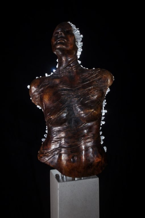 LIMINAL STATE -  Full Torso Bronze clear quartz - Image 2