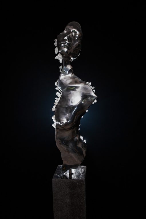 LIMINAL STATE -  Half Torso Aluminium clear quartz - Image 4
