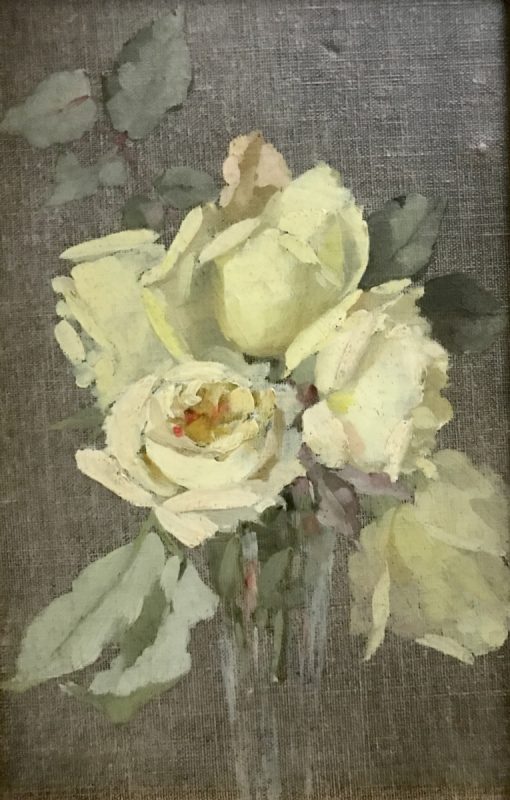 An Impressionist Study of a White Rose