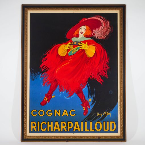 Large French Advertising Poster for Cognac Richarpailloud