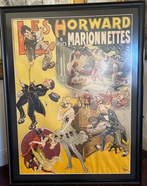 Large French Theatre Poster for Les Howard and leures Marionettes - Image 2
