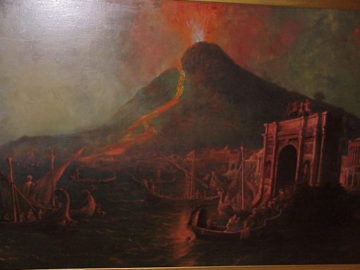 A Capriccio Of Vesuvius Erupting