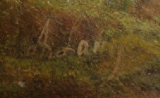 Albert Lang - Figures On A Path Near A Mountain Lake - Image 4