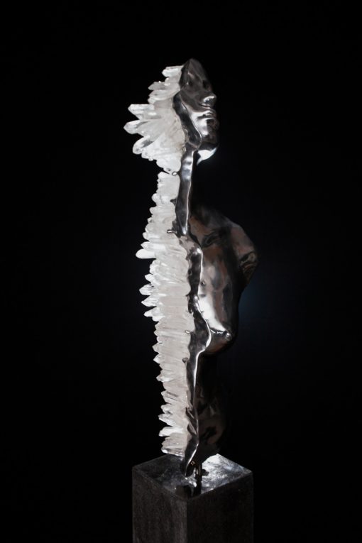 Liminal State Aluminium Half Torso with clear crystal - Image 3