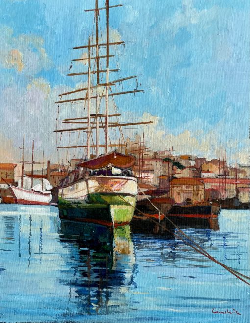 Three Masted Ship in Marseille