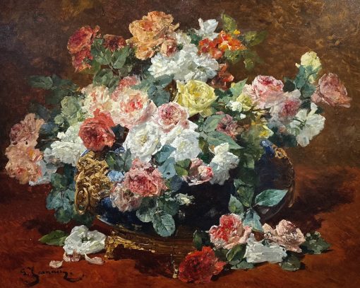 Roses in a jardiniere