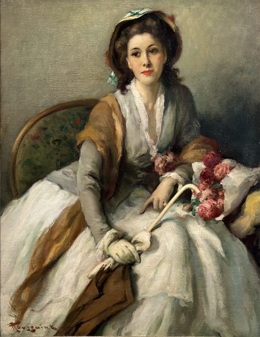 Portrait of an Elegant Woman Dressed in Eighteenth-Century