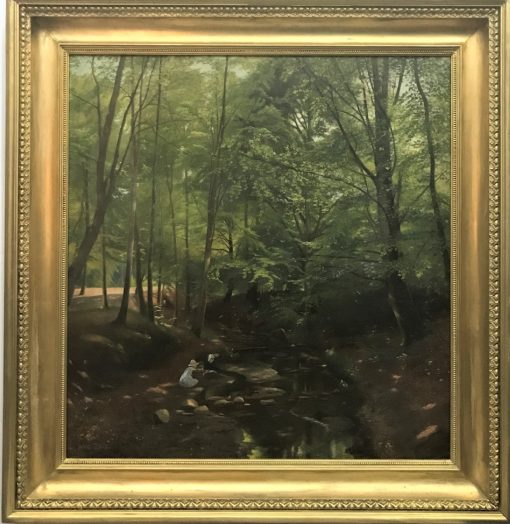 Julius Petersen - "A Stream Running Through a Woodland Glade" - Image 2