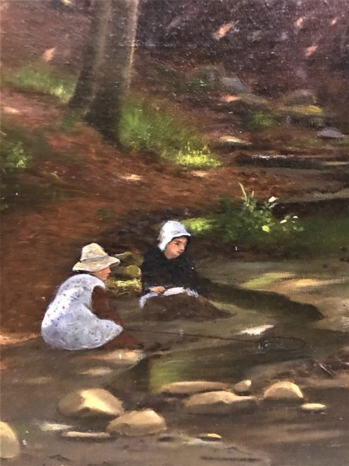 Julius Petersen - "A Stream Running Through a Woodland Glade" - Image 3
