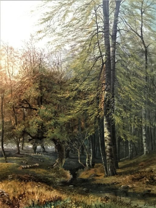 O J Clark - Woodland Scene
