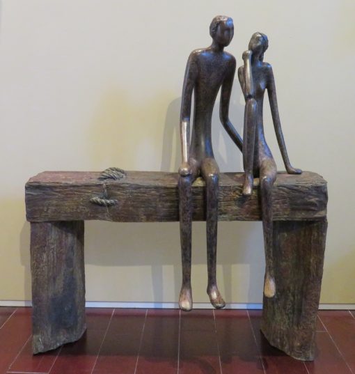 Couple on Bench, 1/1 - Image 2