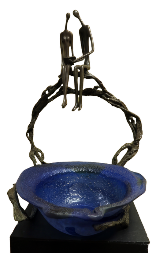 Couple Reading with Glass Bowl, 1/1