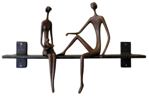 Couple on Bar with Baby, 1/1