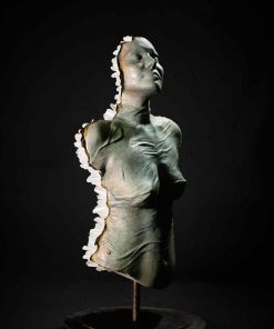LIMINAL STATE -  Full torso Bronze green torso clear crystal