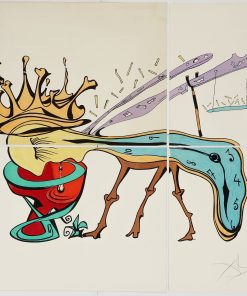 Royal Insect Metamorphosis Signed Lithograph in 4 pieces
