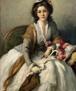 Portrait of an Elegant Woman Dressed in Eighteenth-Century