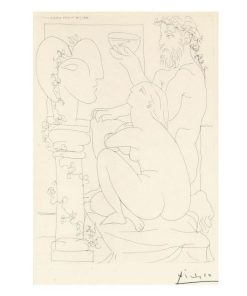 Sculpteur Avec Coupe et Modele Accroupi