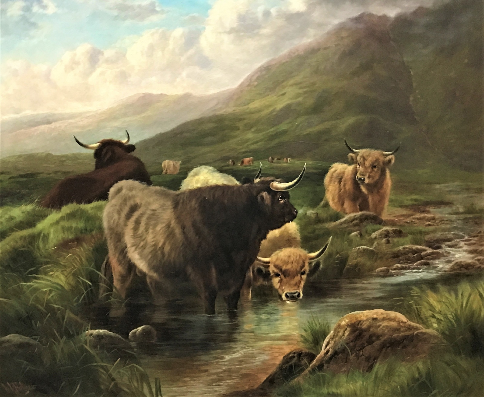 Landscape with Highland Cattle