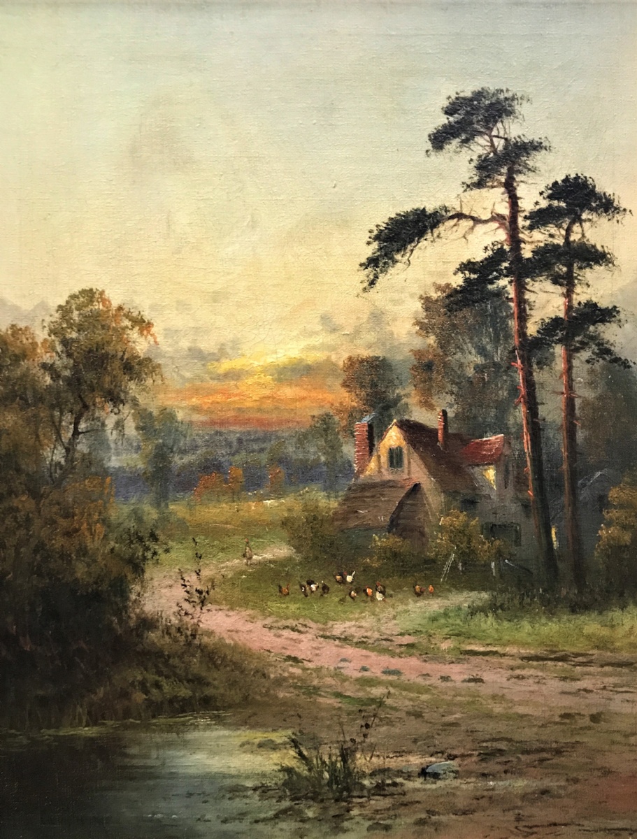 George Hider - Landscape with Cottage