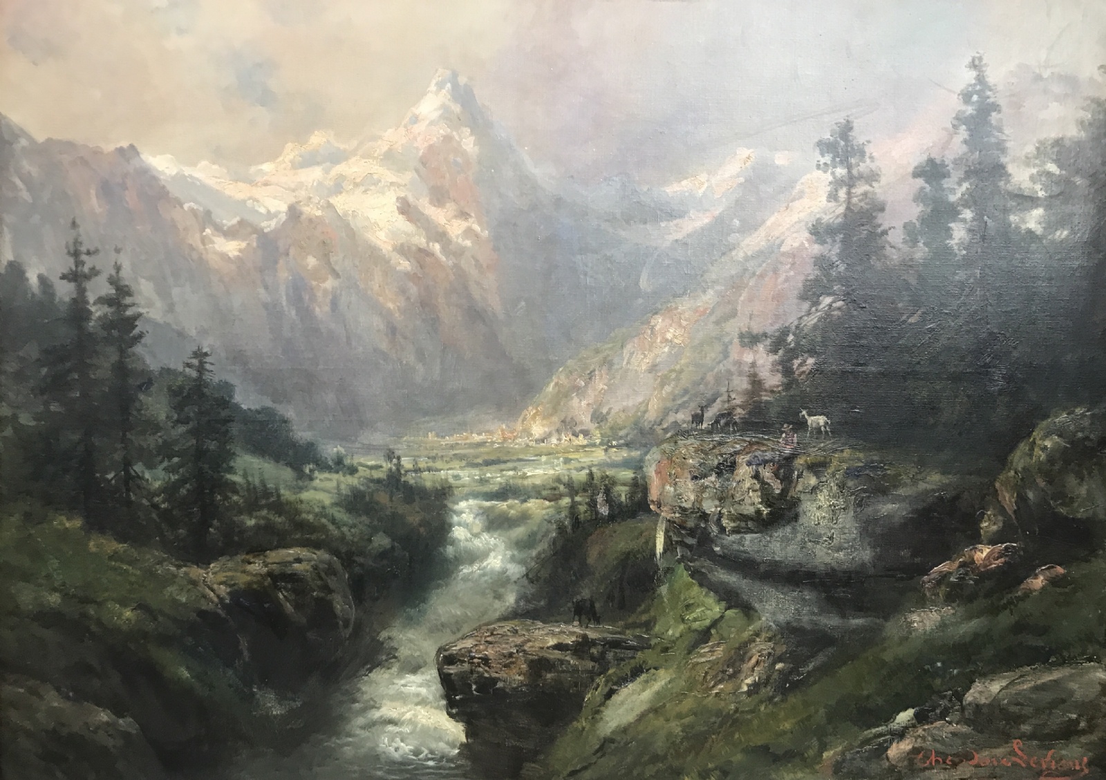 Therodore Levigne - Mountain Landscape